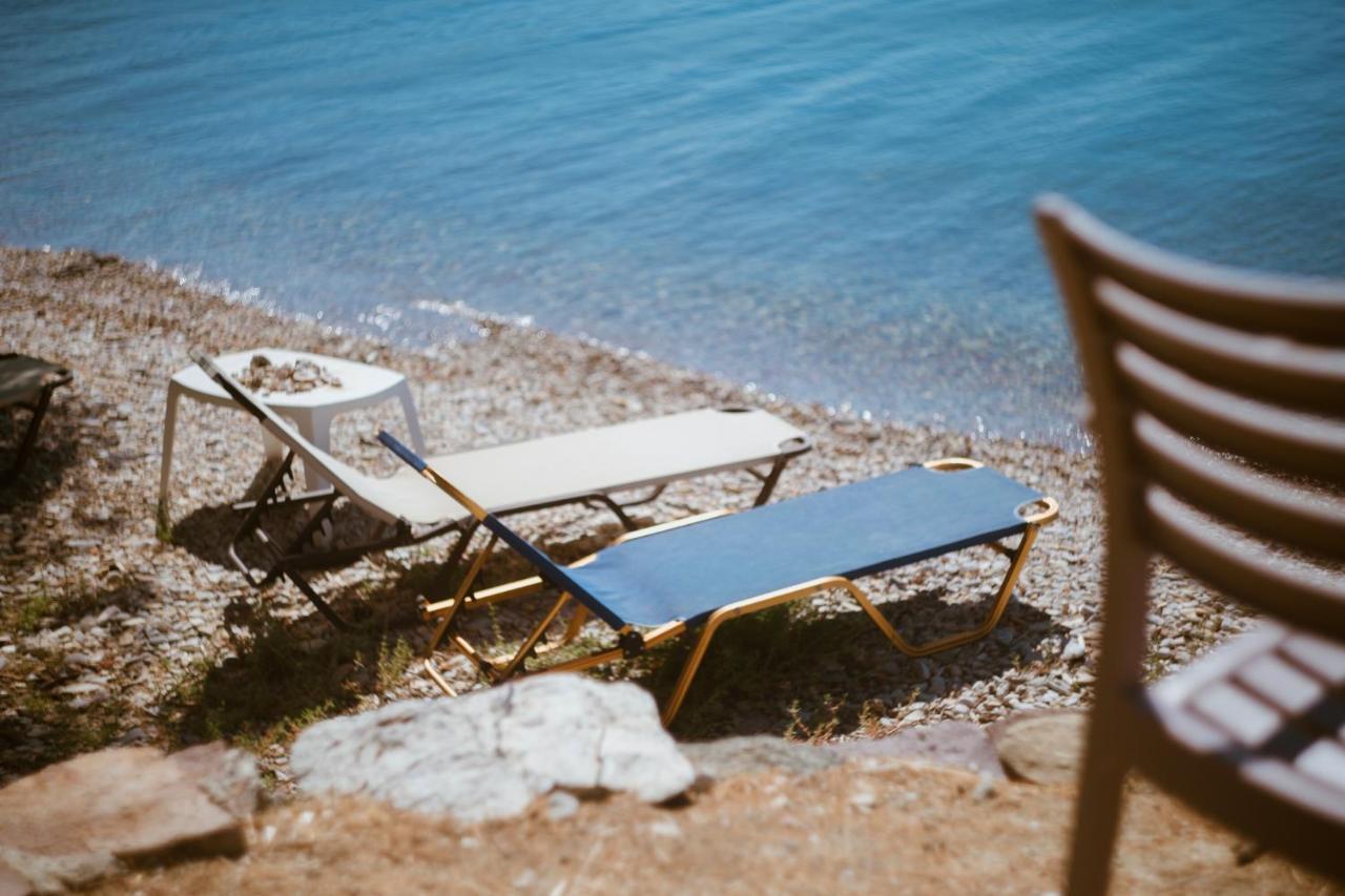 Seafront Traditional Stone House In Sunset Olive Grove - B Alyfanta Dış mekan fotoğraf